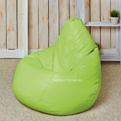 Кресло мешок Кожа Зеленый